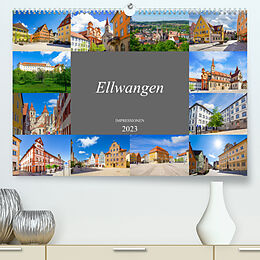 Kalender Ellwangen Impressionen (Premium, hochwertiger DIN A2 Wandkalender 2023, Kunstdruck in Hochglanz) von Dirk Meutzner