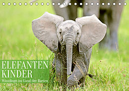 Kalender Elefantenkinder: Winzlinge im Land der Riesen (Tischkalender 2023 DIN A5 quer) von CALVENDO