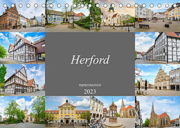 Kalender Herford Impressionen (Tischkalender 2023 DIN A5 quer) von Dirk Meutzner