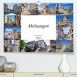 Kalender Melsungen Impressionen (Premium, hochwertiger DIN A2 Wandkalender 2023, Kunstdruck in Hochglanz) von Dirk Meutzner