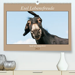 Kalender Esel Lebensfreude - Spaß mit Langohren (Premium, hochwertiger DIN A2 Wandkalender 2023, Kunstdruck in Hochglanz) von Meike Bölts