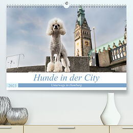 Kalender Hunde in der City - Unterwegs in Hamburg (Premium, hochwertiger DIN A2 Wandkalender 2023, Kunstdruck in Hochglanz) von Sonja Teßen