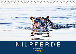 Kalender Nilpferde, Kolosse in Afrika (Tischkalender 2023 DIN A5 quer) von Robert Styppa