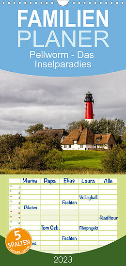 Kalender Familienplaner Pellworm - Das Inselparadies (Wandkalender 2023 , 21 cm x 45 cm, hoch) von AkremaFotoArt