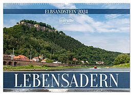 Kalender Lebensadern - Elbsandstein (Wandkalender 2024 DIN A2 quer), CALVENDO Monatskalender von Kevin Walther