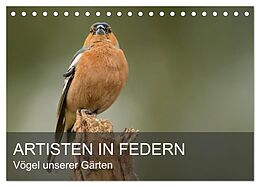 Kalender Artisten in Federn - Vögel unserer Gärten (Tischkalender 2024 DIN A5 quer), CALVENDO Monatskalender von Alexander Krebs
