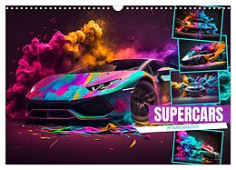 Kalender Supercars im Farbenrausch (Wandkalender 2024 DIN A3 quer), CALVENDO Monatskalender von Dirk Meutzner