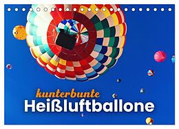 Kalender Kunterbunte Heißluftballone (Tischkalender 2024 DIN A5 quer), CALVENDO Monatskalender von SF SF