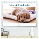 Kalender Mini Goldendoodle - Glück ist ein Hund (hochwertiger Premium Wandkalender 2024 DIN A2 quer), Kunstdruck in Hochglanz von Stephan Schulz