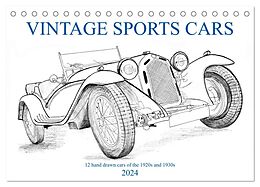 Kalender Vintage Sports Cars (Tischkalender 2024 DIN A5 quer), CALVENDO Monatskalender von Wolfgang Simlinger