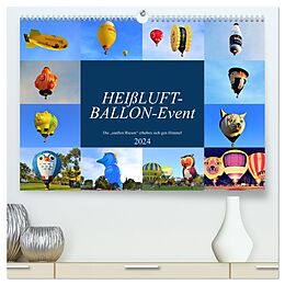 Kalender HEIßLUFT-BALLON-Event (hochwertiger Premium Wandkalender 2024 DIN A2 quer), Kunstdruck in Hochglanz von Günther Klünder