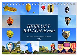 Kalender HEIßLUFT-BALLON-Event (Tischkalender 2024 DIN A5 quer), CALVENDO Monatskalender von Günther Klünder