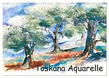 Kalender Toskana Aquarelle (Wandkalender 2024 DIN A3 quer), CALVENDO Monatskalender von Jitka Krause