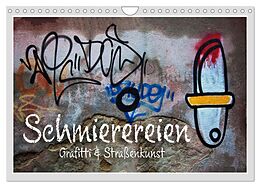 Kalender Schmierereien Graffiti &amp; Straßenkunst (Wandkalender 2024 DIN A4 quer), CALVENDO Monatskalender von Max Watzinger - traumbild