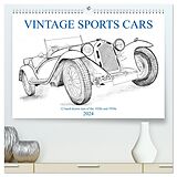 Kalender Vintage Sports Cars (hochwertiger Premium Wandkalender 2024 DIN A2 quer), Kunstdruck in Hochglanz von Wolfgang Simlinger