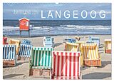 Kalender Am Strand von Langeoog (Wandkalender 2024 DIN A2 quer), CALVENDO Monatskalender von Dietmar Scherf