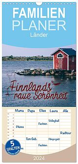 Kalender Familienplaner 2024 - Finnlands raue Schönheit mit 5 Spalten (Wandkalender, 21 x 45 cm) CALVENDO von Simeon Trefoil