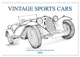 Kalender Vintage Sports Cars (Wandkalender 2024 DIN A3 quer), CALVENDO Monatskalender von Wolfgang Simlinger