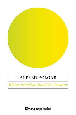 E-Book (epub) Literatur von Alfred Polgar