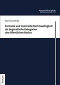 E-Book (pdf) Formelle und materielle Rechtswidrigkeit als dogmatische Kategorien des öffentlichen Rechts von Marie Sarah Rulfs