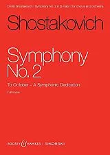 Dimitri Schostakowitsch Notenblätter Symphony in B major No.2 op.14 To October
