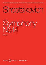 Dimitri Schostakowitsch Notenblätter Symphony No. 14 op. 135
