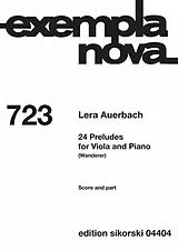 Geheftet 24 Preludes for Viola and Piano von Lera Auerbach