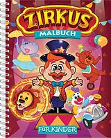 Kartonierter Einband Zirkus-Malbuch für Kinder von Topulo-Verlag