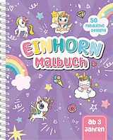 Kartonierter Einband Einhorn-Malbuch für Kinder ab 3 Jahren von Topulo-Verlag