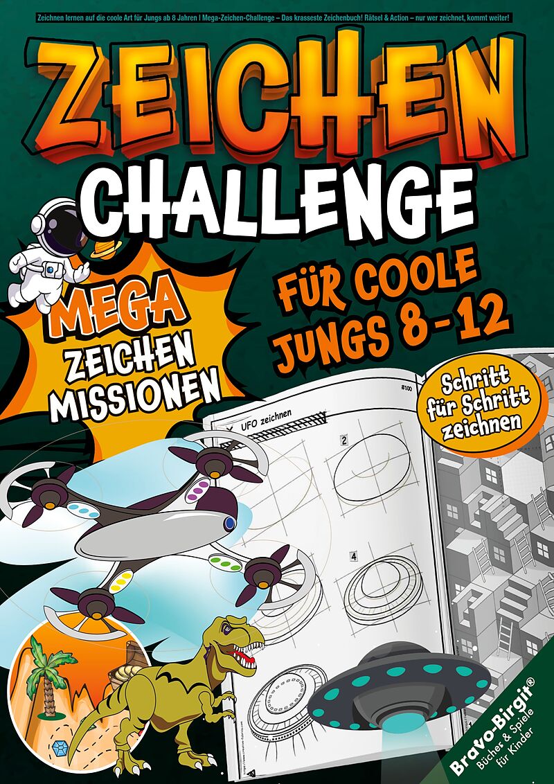 Mega-Zeichen-Challenge für coole Jungs von 8-12 Jahren