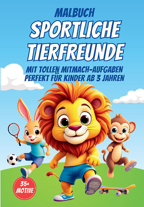 MALBUCH SPORTLICHE TIERFREUNDE