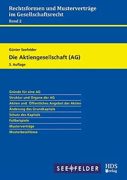 E-Book (pdf) Die Aktiengesellschaft (AG) von Günter Seefelder