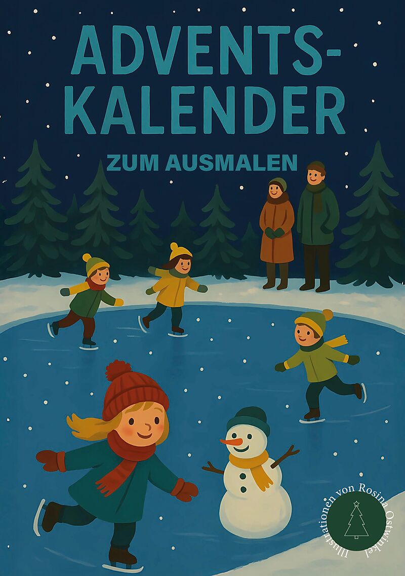 Adventskalender zum ausmalen