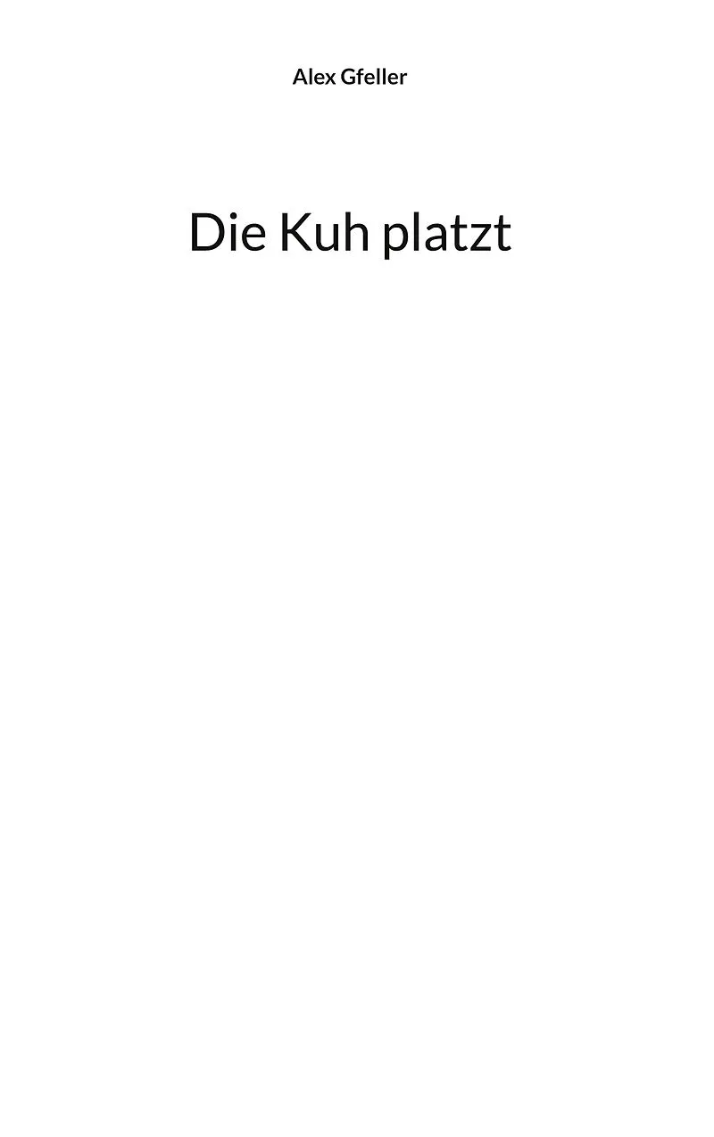 Die Kuh platzt