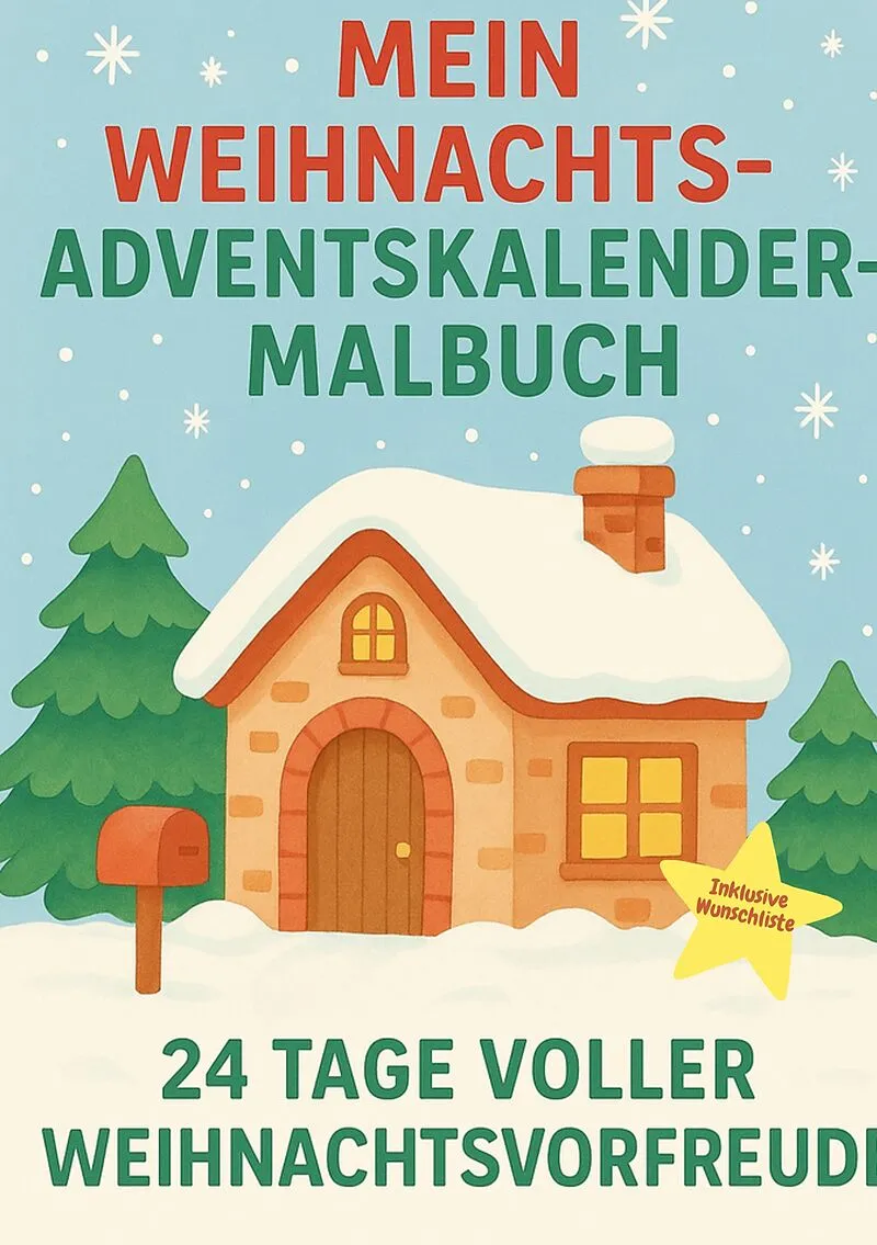 Mein Weihnachtsadventskalender Malbuch