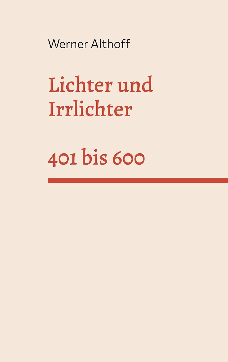 Lichter und Irrlichter