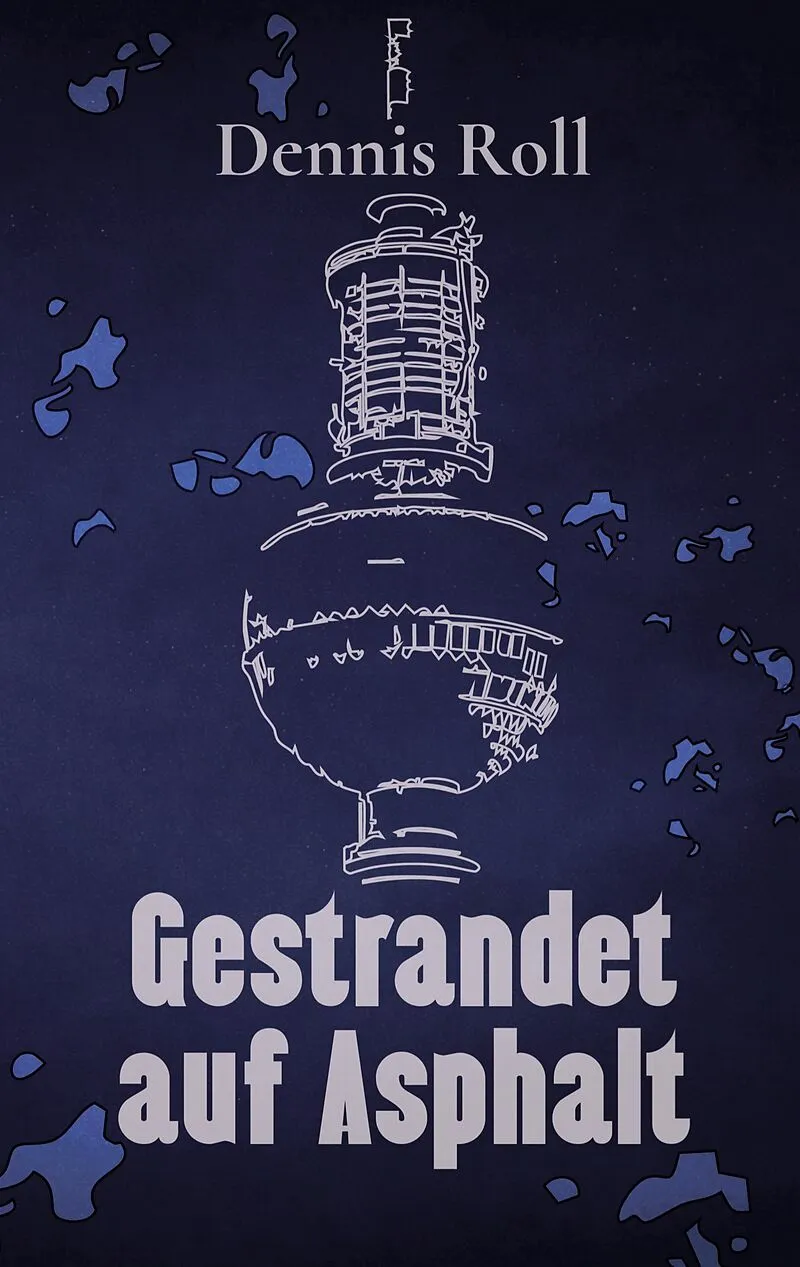 Gestrandet auf Asphalt