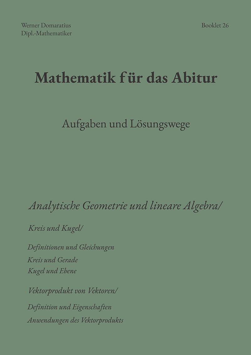 Mathematik für das Abitur