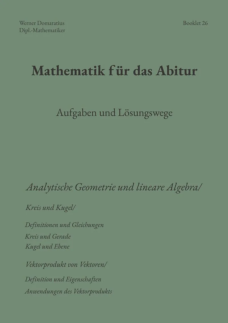 Mathematik für das Abitur