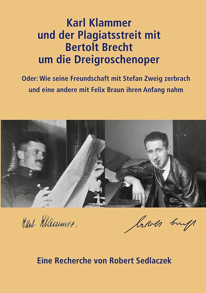 Karl Klammer und der Plagiatsstreit mit Bertolt Brecht um die Dreigroschenoper