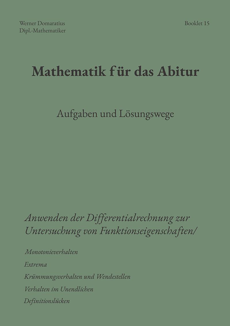 Mathematik für das Abitur