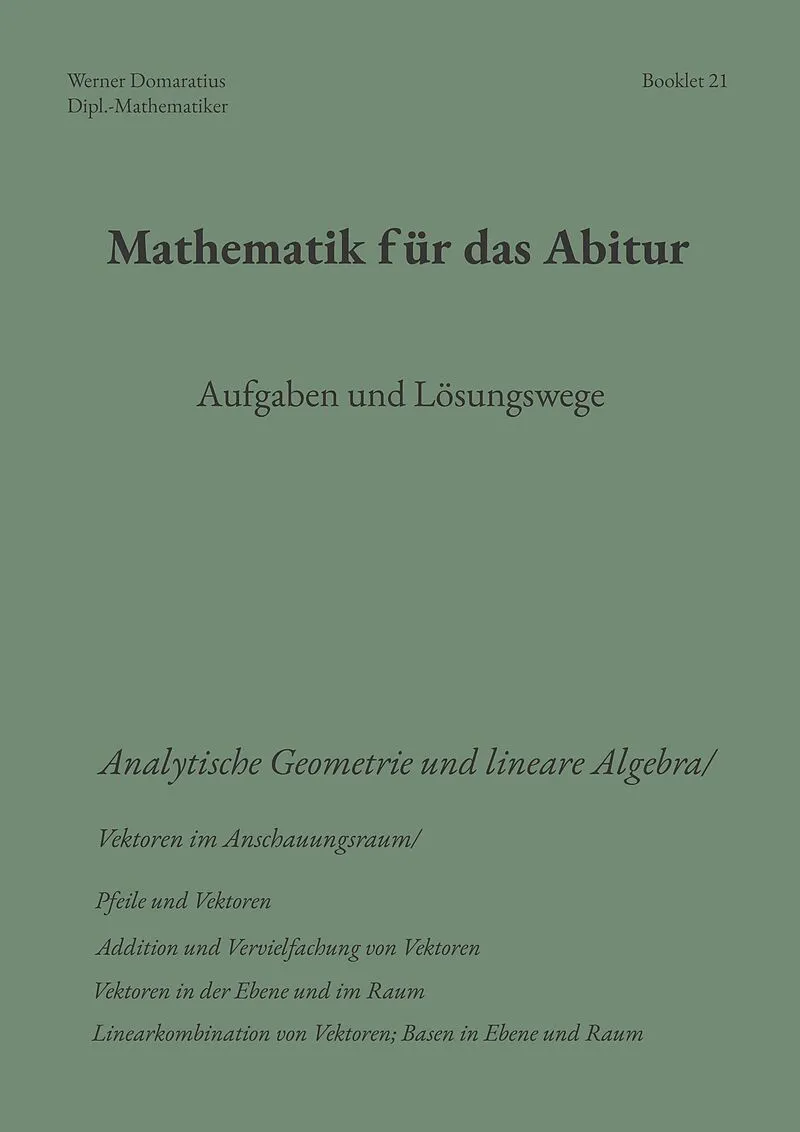 Mathematik für das Abitur