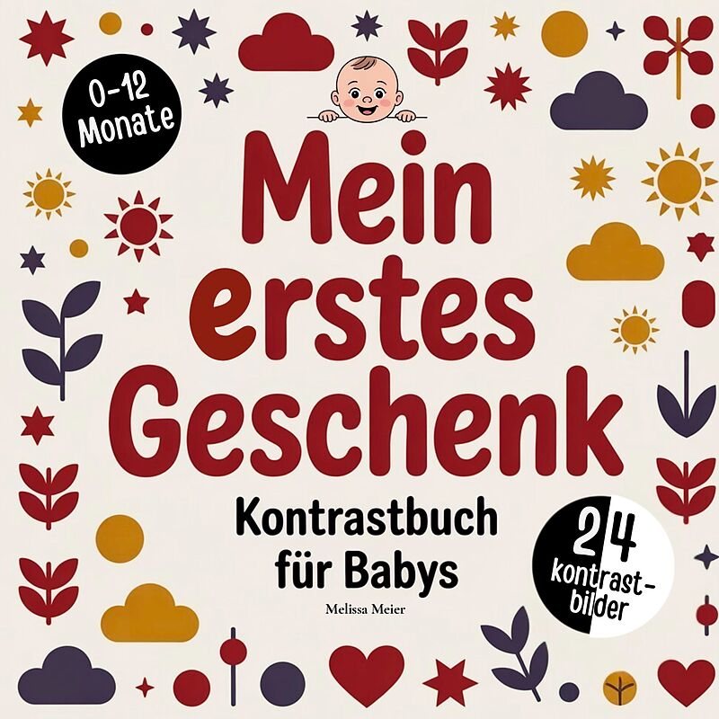 Mein erstes Geschenk zur Geburt - Kontrastbuch für Babys