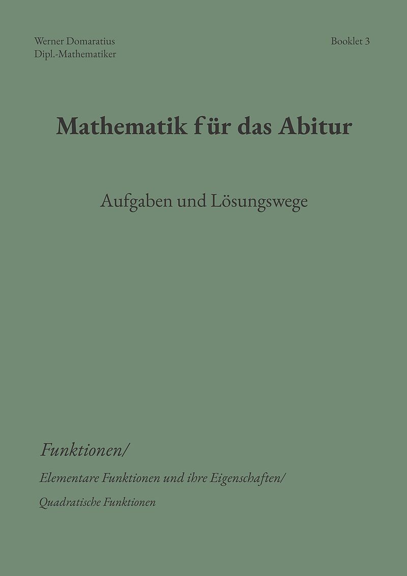 Mathematik für das Abitur
