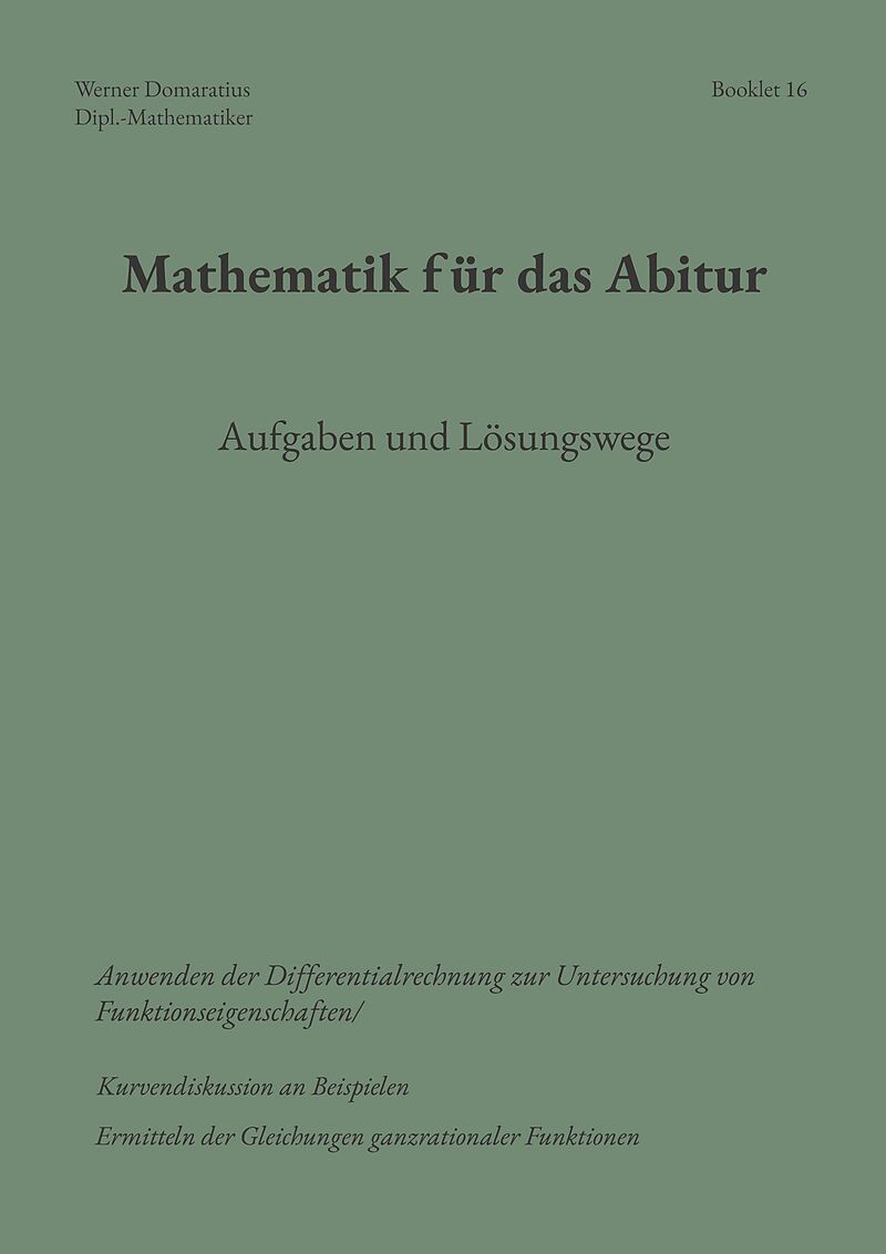 Mathematik für das Abitur