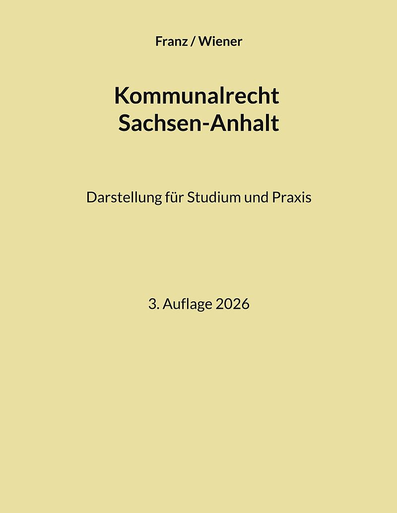 Kommunalrecht Sachsen-Anhalt