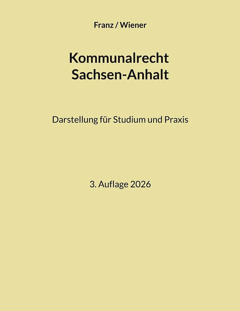 Kommunalrecht Sachsen-Anhalt