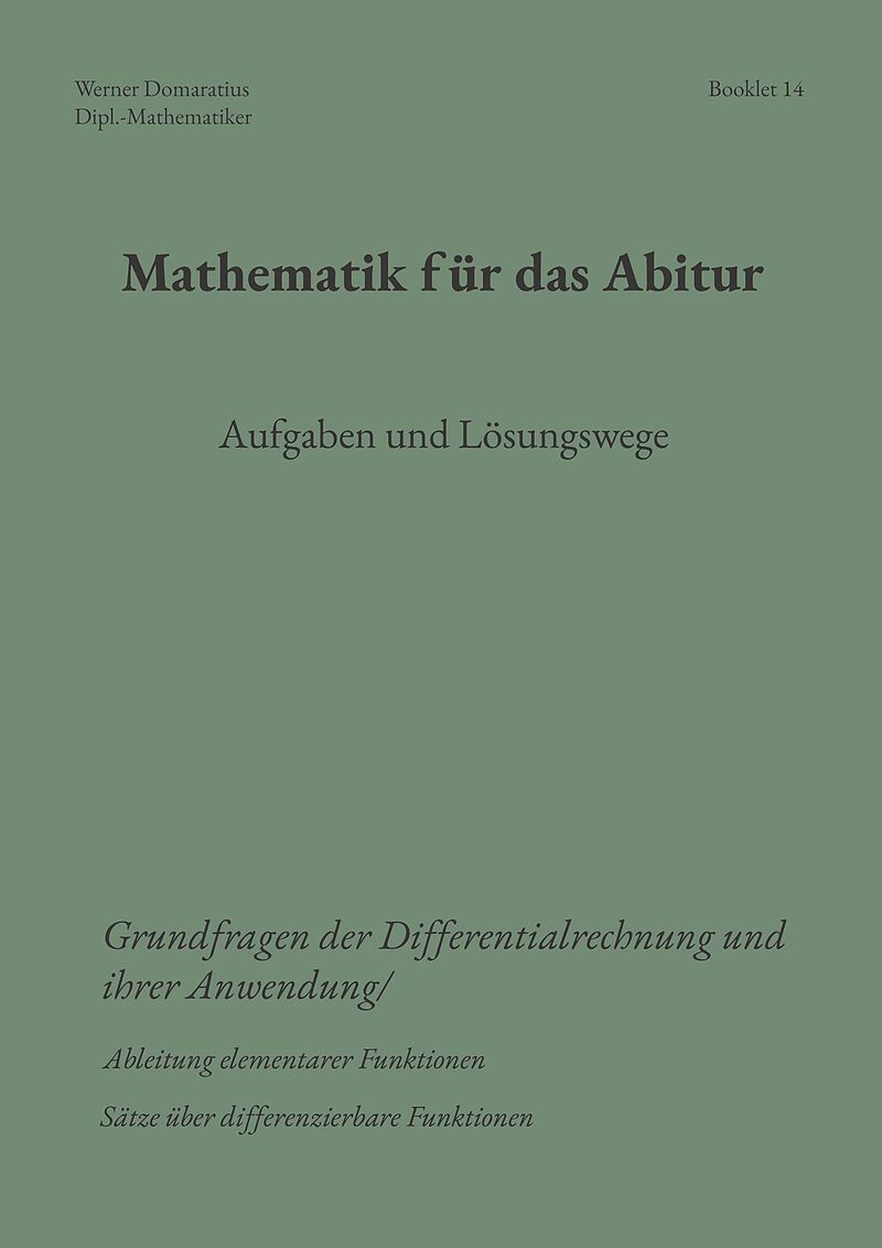 Mathematik für das Abitur