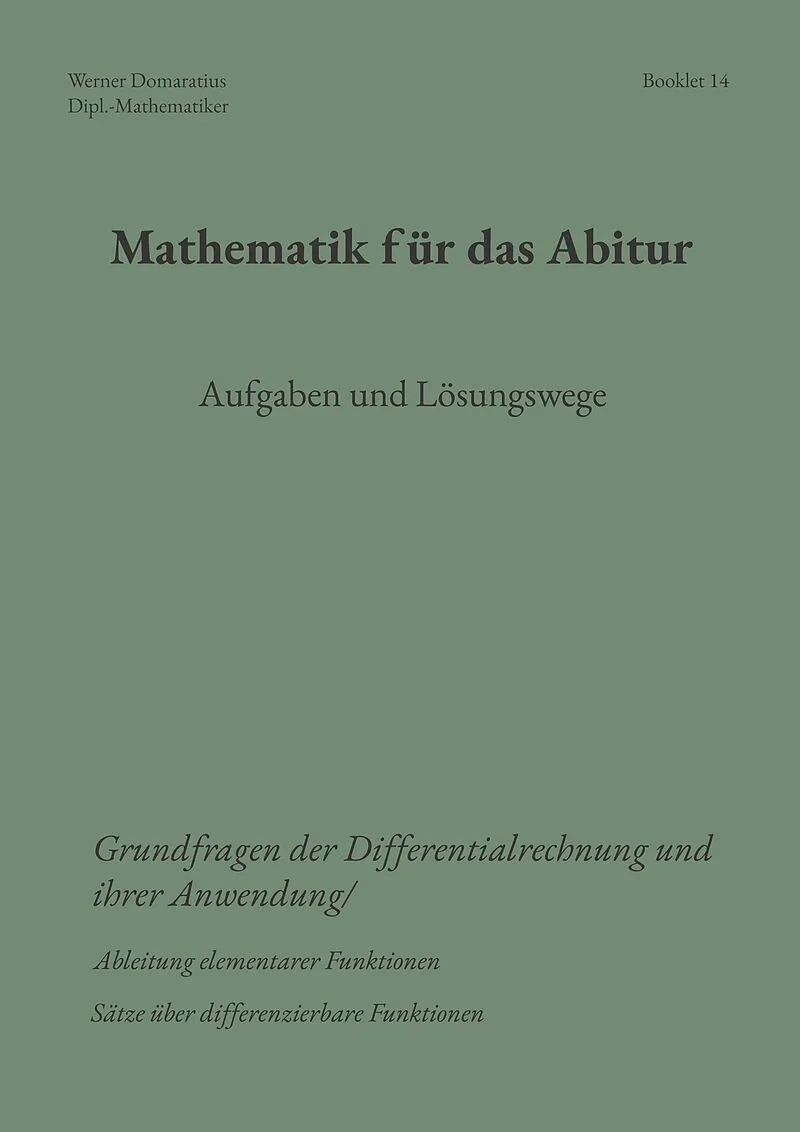 Mathematik für das Abitur