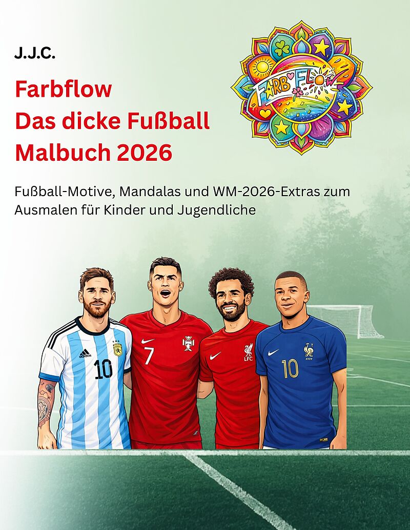 Farbflow - Das dicke Fußball Malbuch 2026